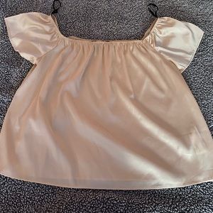cream off the shoulder top